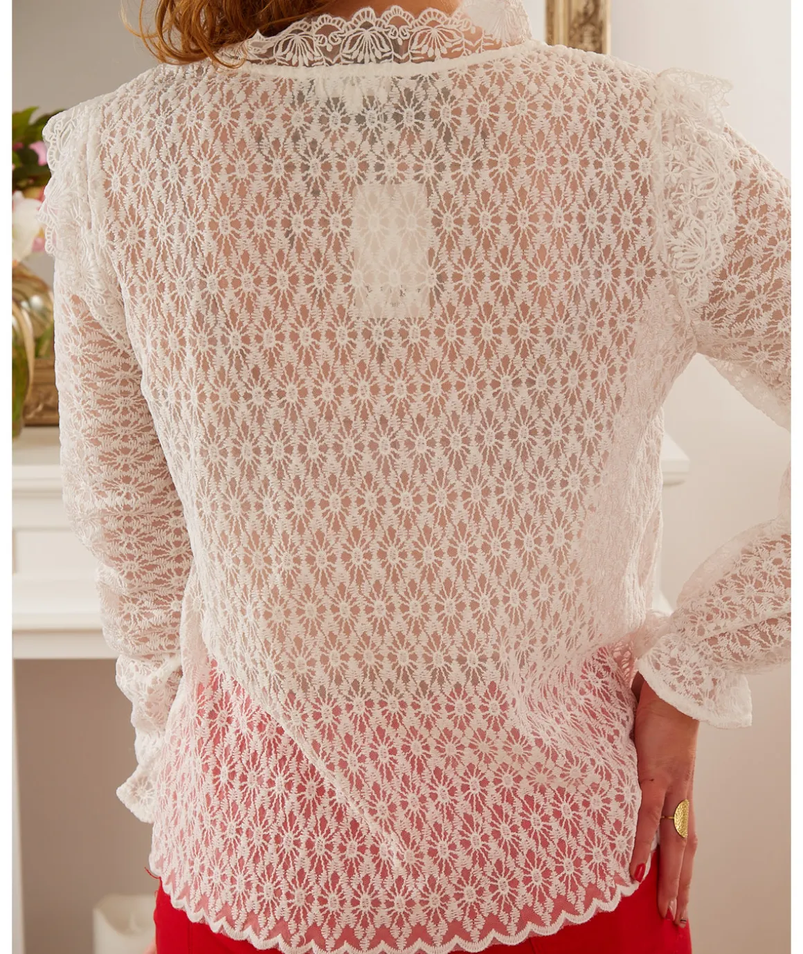 Tops / Blouses>La boutique de Lilie CHEMISE FABIANA Blanc