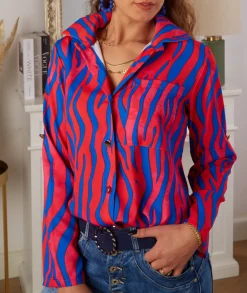 Chemises>La boutique de Lilie CHEMISE FABIOLA Rouge