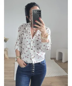 Chemises>La boutique de Lilie CHEMISE FATIMA Blanc