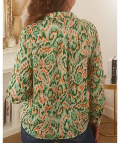 Chemises>La boutique de Lilie CHEMISE FLORE Vert