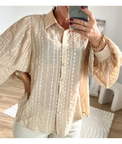 Chemises>La boutique de Lilie CHEMISE IGORE Beige