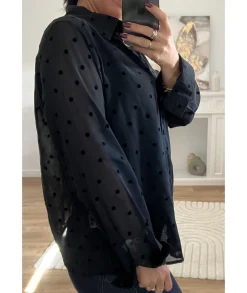 Chemises>La boutique de Lilie CHEMISE ISABELLE Noir