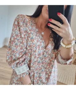 Chemises>La boutique de Lilie CHEMISE JADE Rose