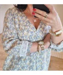Chemises>La boutique de Lilie CHEMISE JADE Bleu
