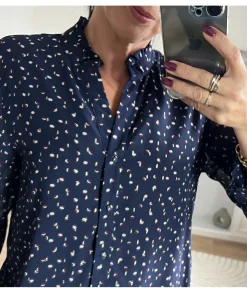 Chemises>La boutique de Lilie CHEMISE JUSTIN Marine