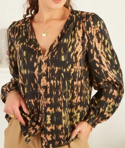 Chemises>La boutique de Lilie CHEMISE KARMEN Noir