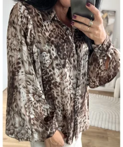 Chemises>La boutique de Lilie CHEMISE KELYA Taupe