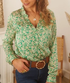 Chemises>La boutique de Lilie CHEMISE LARA Vert