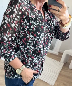 Chemises>La boutique de Lilie CHEMISE LOELIE Noir