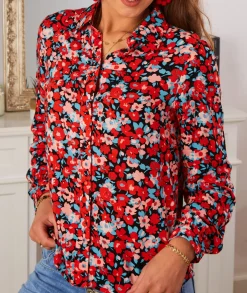 Chemises>La boutique de Lilie CHEMISE LOUNA Rouge