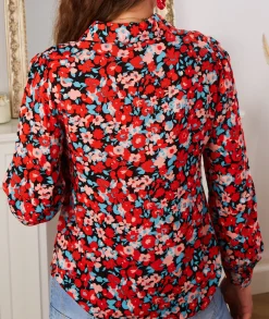 Chemises>La boutique de Lilie CHEMISE LOUNA Rouge
