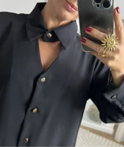 Chemises>La boutique de Lilie CHEMISE LUCIEN Noir