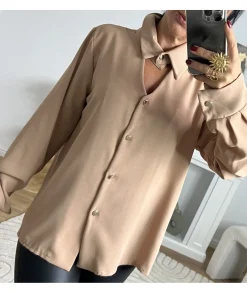 Chemises>La boutique de Lilie CHEMISE LUCIEN Beige