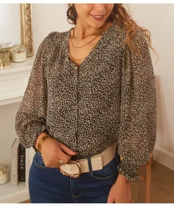 Chemises>La boutique de Lilie CHEMISE LUDIVINE Noir