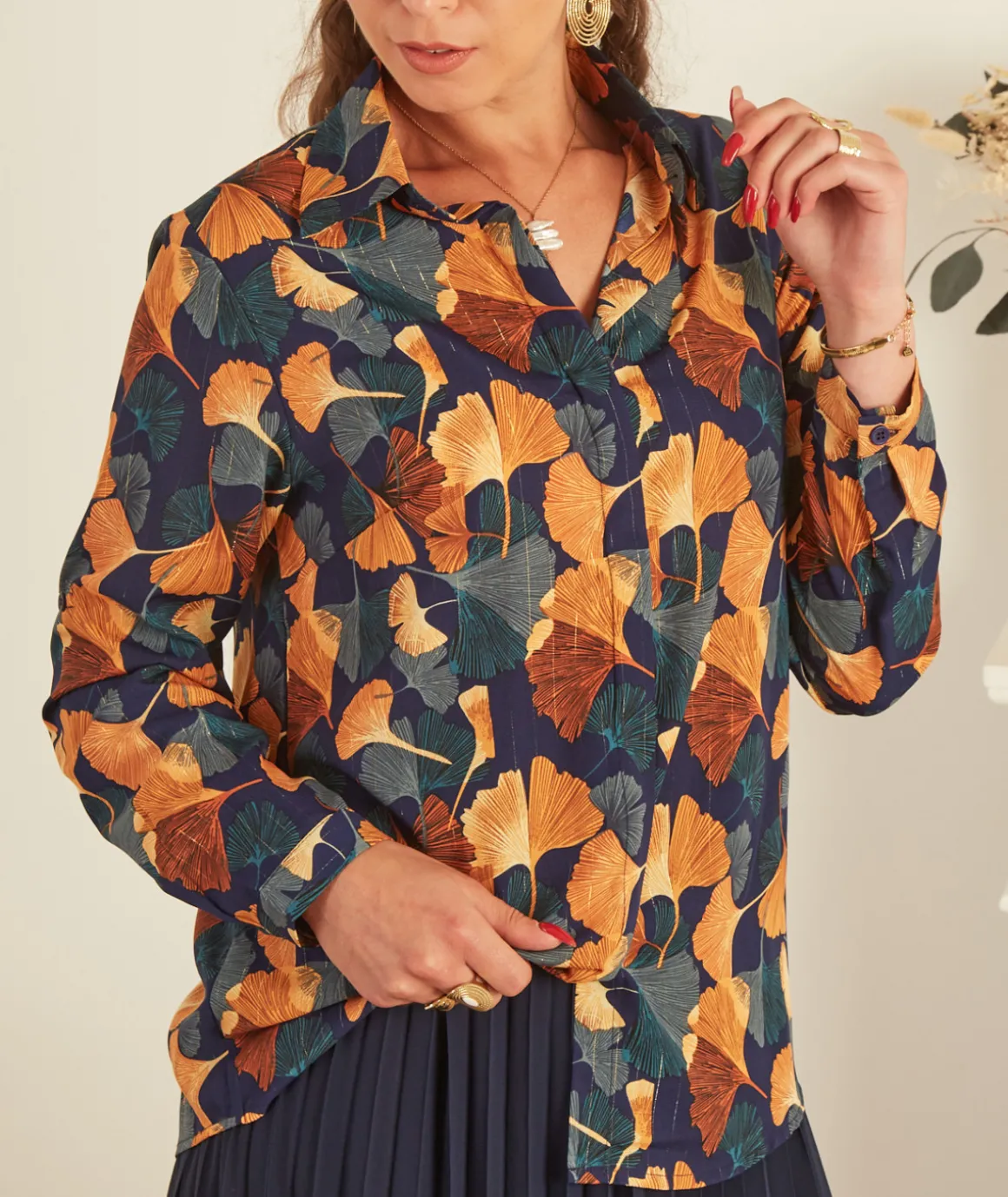 Chemises>La boutique de Lilie CHEMISE MAELLE Marine