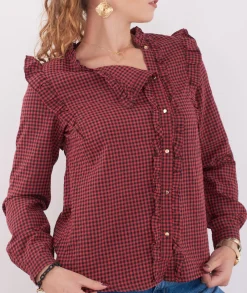 Chemises>La boutique de Lilie CHEMISE MELINDA Rouge