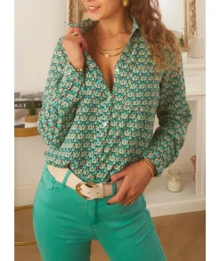 Chemises>La boutique de Lilie CHEMISE NACERA Vert