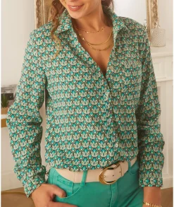 Chemises>La boutique de Lilie CHEMISE NACERA Vert