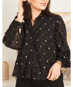 Chemises>La boutique de Lilie CHEMISE NADINA Noir