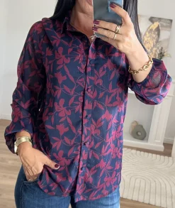 Chemises>La boutique de Lilie CHEMISE NATHAN Marine