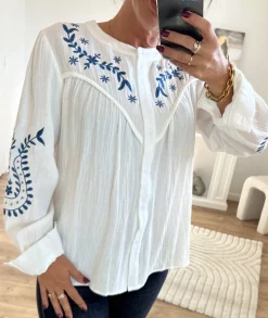 Chemises>La boutique de Lilie CHEMISE OPHELIE Blanc