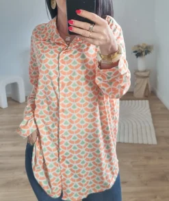 Chemises>La boutique de Lilie CHEMISE RAFINIA Orange