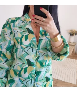 Chemises>La boutique de Lilie CHEMISE SAMANTHA Vert