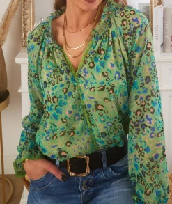 Chemises>La boutique de Lilie CHEMISE SAMIRA Vert