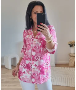 Chemises>La boutique de Lilie CHEMISE SERVANE Fushia