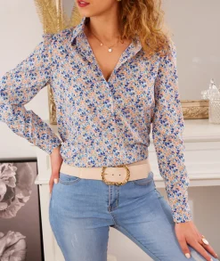 Chemises>La boutique de Lilie CHEMISE SYLVIA Bleu