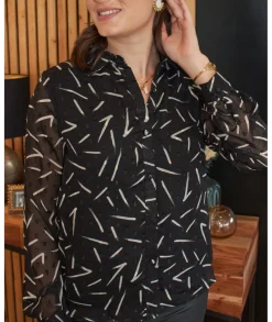 Chemises>La boutique de Lilie CHEMISE TAIRA Noir