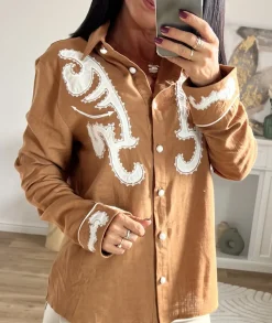Chemises>La boutique de Lilie CHEMISE THEO Camel
