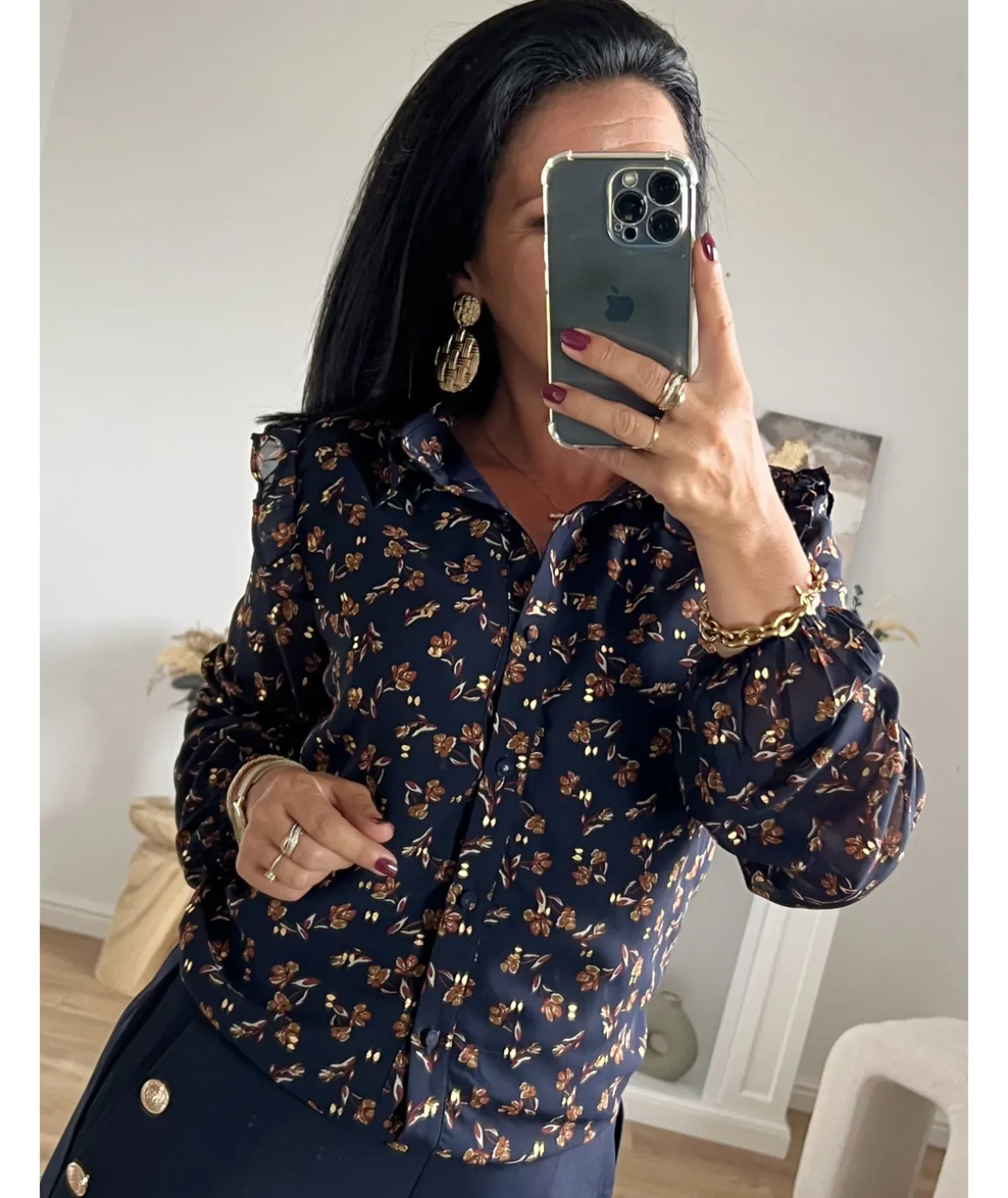 Chemises>La boutique de Lilie CHEMISE THOMAS Marine