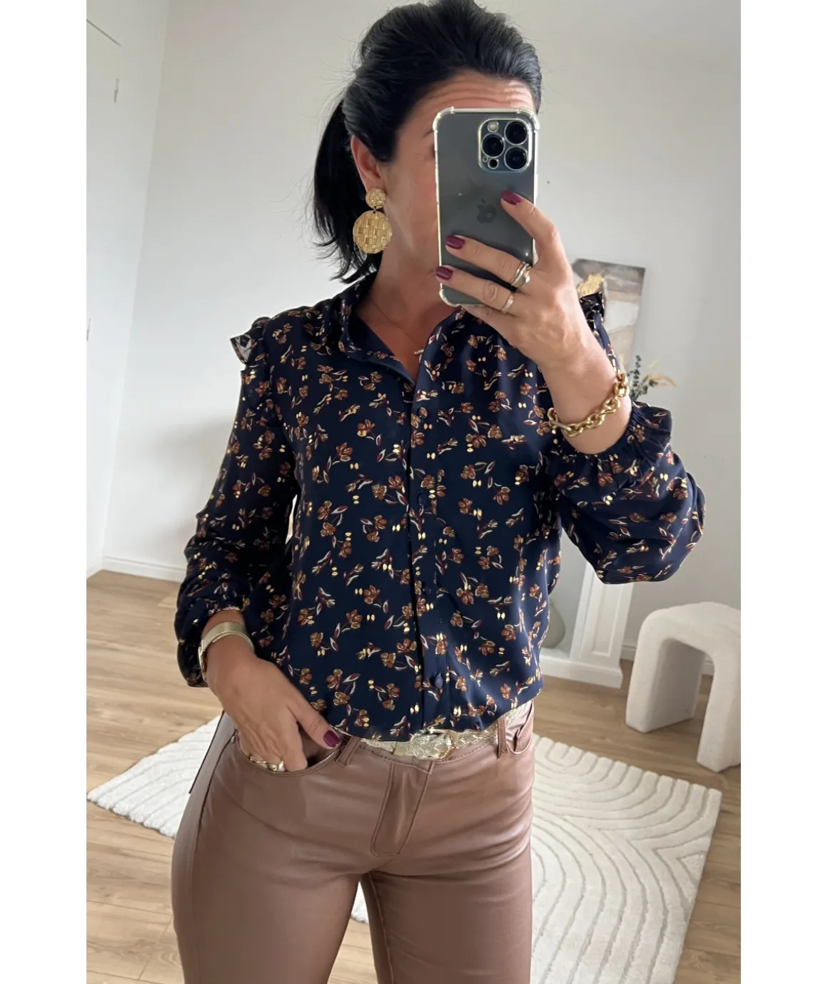 Chemises>La boutique de Lilie CHEMISE THOMAS Marine