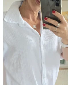 Chemises>La boutique de Lilie CHEMISE TIPHANY Blanc
