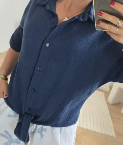 Chemises>La boutique de Lilie CHEMISE TIPHANY Marine