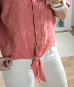 Chemises>La boutique de Lilie CHEMISE TIPHANY Corail