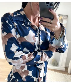 Chemises>La boutique de Lilie CHEMISE USMILA Bleu