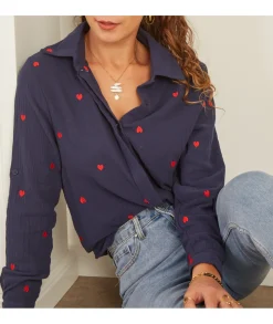 Chemises>La boutique de Lilie CHEMISE VANESSA Marine
