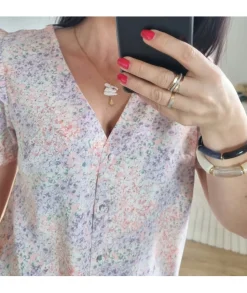 Chemises>La boutique de Lilie CHEMISE VIOLAINE Rose