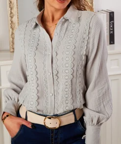 Chemises>La boutique de Lilie CHEMISE WAINA Gris