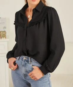 Chemises>La boutique de Lilie CHEMISE WENDY Noir