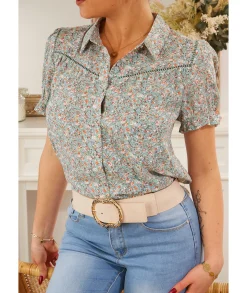 Chemises>La boutique de Lilie CHEMISE YADIRA Vert
