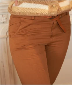 Jeans / Pantalons>La boutique de Lilie CHINO LAURA Camel