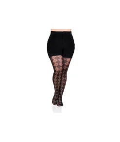 Collants>La boutique de Lilie COLLANT DORIANE GRANDE TAILLE Noir