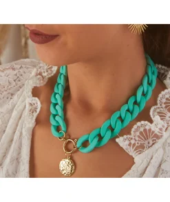 Bijoux>La boutique de Lilie COLLIER AZELIE Turquoise