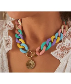 Bijoux>La boutique de Lilie COLLIER AZELIE Multicolore