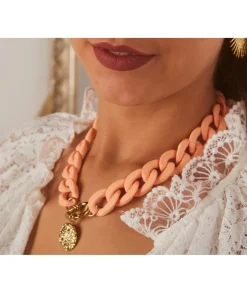 Bijoux>La boutique de Lilie COLLIER AZELIE Rose