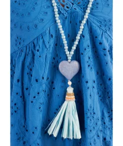 Bijoux>La boutique de Lilie COLLIER COEUR Bleu