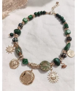Bijoux>La boutique de Lilie COLLIER GLORIA Vert